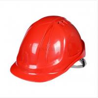 代尔塔 安全帽 ABS材质,工程建筑施工,透气织衬,有透气孔红色；102106